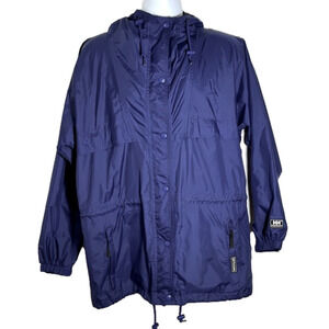 Helly Hansen Men’s Packable Jacket, Size Medium. Blue Color